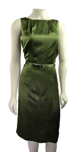 Neu mit Etikett Ann Taylor grünes Damen Etui-Kleid mit Gürtel Größe 6 - Bild 1 von 7