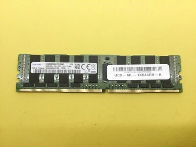 SAMSUNG 64GB (1X64GB) 4DRX4 PC4-2666V SERVER MEMORY M386A8K40CM2-CTD - Image 1 of 4