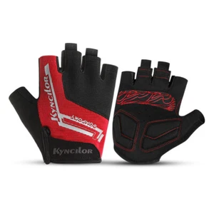 Men's Racing Half Finger Gloves MTB Road Bike Cycling Breathable Abrasion Gloves - Picture 1 of 16