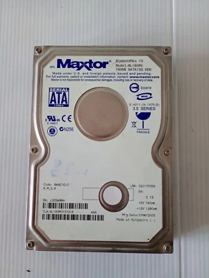HD Maxtor DiamondMax 10 SATA 160Gb 3,5" Hard Disk Desktop 7200 Rpm 8 Mb - Immagine 1 di 4
