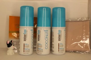 3 Mine Tan Super Dark Coconut Water Coffee 1 HR EXPRESS Tan =3 OZ W/TANNING MITT - Picture 1 of 12