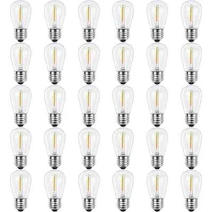 Newhouse Lighting S14 Shatter-Resistant String Light Edison LED Bulbs 30-Pack - Picture 1 of 7