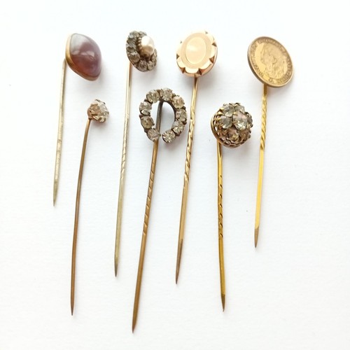 7 Antique Stickpins eBay