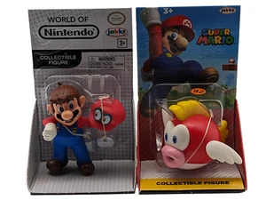 2-World of Nintendo-Mario W CAPPPY & CHEEP CHEEP Figure 2.5 " by JAKKS Pacific - Picture 1 of 12
