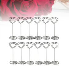 Decorative Heart Table Card Holders for Christmas - 12pcs