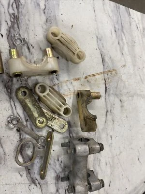 Yamaha Mountain Lite Phazer 500 2000 ventilador manillar abrazaderas dirección buena Foto 1 de 3