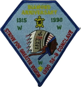 Shenandoah Lodge 258 Virginia 1990 Section SE-8 Conclave BLU Bdr (OAX2365) - Picture 1 of 2