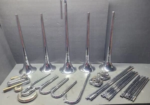 Vintage Drum Corp Getzen Soprano ,Baritone Bugle Part's, Bells, leadpipes rotors - Picture 1 of 24