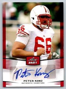 2012 Leaf Draft Autographs Red #PK1 Peter Konz - Picture 1 of 1