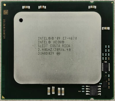 Intel Xeon Ten Core E7-4870 2.40GHz 6.4GT/s LGA1567 SLC3T Server CPU Processor - Image 1 of 2