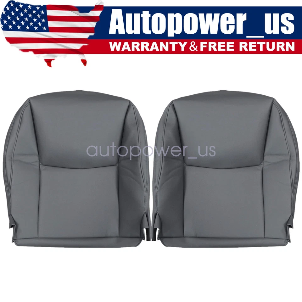 FIT FOR 2004 TO 2009 Lexus GX470 Driver & Passenger Bottom Seat Cover Dark Gray Foto 1 de 1