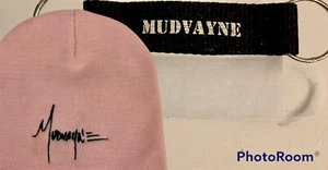 Mudvayne Skulls N Bones Pink Beanie Hat N OG Keychain Vtg Rare embroidered - Picture 1 of 6