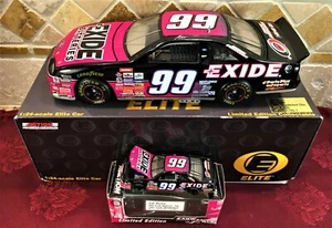 JEFF BURTON #99 Exide Batteries 1997 Ford RCCA 1/24 ELITE Car & 1/64 HO Car SET - Picture 1 of 12