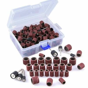 252 Stck. Schleiftrommel Kit für Nagelbohrer Bits Dremel Zubehör rotierendes Werkzeug 3 Größen - Bild 1 von 12