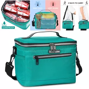 Insulated Lunch Bag Adult Lunch Box for Work School Men Women Kids Leakproof - Picture 1 of 7