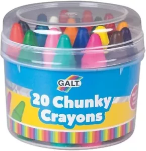 Galt Toys Chunky Crayons 20 Pieces Easy to Hold Crayons for Kids Ages 3 Year + - Picture 1 of 4