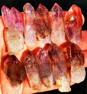 ¡CETROS 81,2 g 10 piezas! Diamante! Cristal de amatista para cabello esquelético Super Seven ie3312 - Imagen 1 de 19