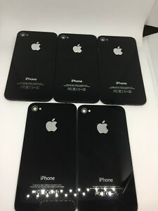 Lot of (100) Genuine A1387 Apple iPhone 4s Black Glass Replacement Back Cover