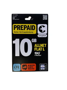 congstar, prepaid, Allnet Flat L, 10GB - Bild 1 von 1