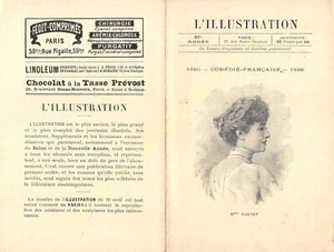 STAR Théâtre Comédie Francese Julia Bartet Attrice Foto 1899 - Picture 1 of 2