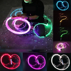 LED-Glasfaser-Weltraumpeitsche, 360 Grad drehbar, leuchtendes Party-Show-Peitsch - Bild 1 von 16