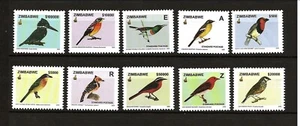 ZIMBZBWE Sc 976-85 NH issue of 2005 - BIRDS - Picture 1 of 1