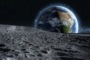 Fototapete VLIES-PLANETEN-(3523S)-Weltall Universum Galaxie Weltraum Erde Mond - Bild 1 von 1