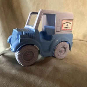 Vintage Tonka Calico Critter Maple Town Police Car Truck Vehicle Blue - Picture 1 of 11