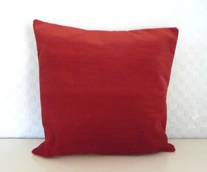 KISSENBEZUG ROT 100 % STRUKTURIERTER BAUMWOLLSAMT Limitierter Bestand - Bild 1 von 4