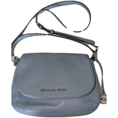 Michael Kors  Bedford Two Way Shoulder Bag Blue Pebbled Leather  Good Condition! - Image 1 of 4