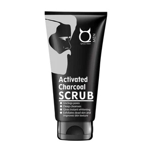 Qraa Men Activated Charcoal Scrub For All Skin Types 100g - Picture 1 of 8