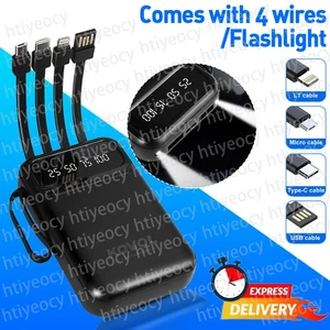 9000000mAh Powerbank Caricabatteria Esterno Batteria Aggiuntiva 4USB per Tutti i Cellulari - Foto 1 di 16