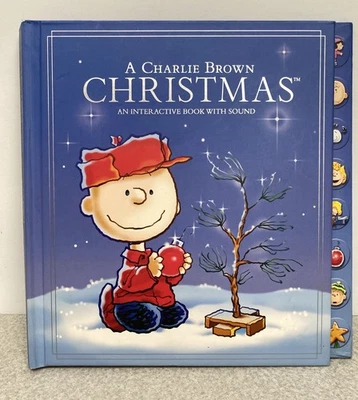 Рождественская интерактивная книга Чарли Брауна со звуком Hallmark 2010 работает 8 звуков - Изображение 1 из 4