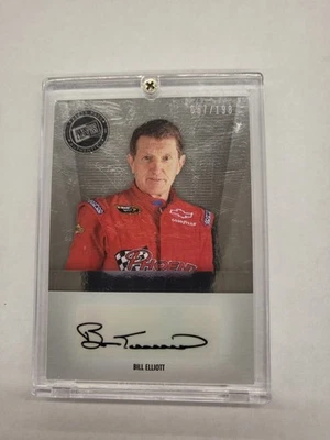 Tarjeta Press Pass Authenticics Bill Elliott 2011 autografiada 087/198 PS-BE Foto 1 de 3