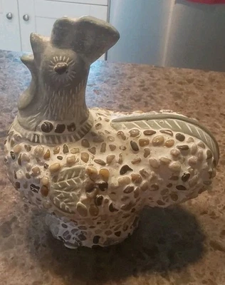 Concrete Pebble Decorative Rooster Approx 10" Tall - Image 1 of 4