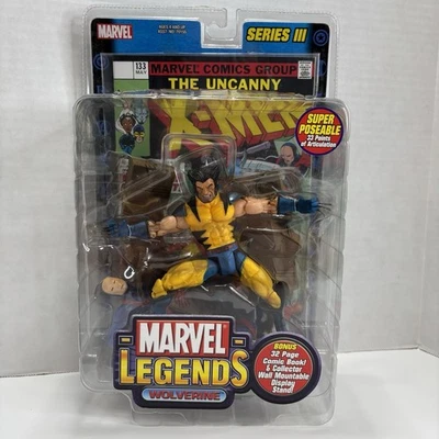 Marvel Legends Series 3 Wolverine Unmasked Variant Action Figure ToyBiz 2002 New - Image 1 of 4