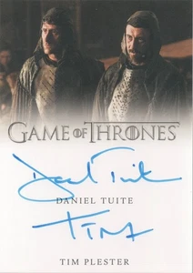Game of Thrones Complete, Daniel Tuite / Tim Plester Dual Autograph Card - Picture 1 of 2