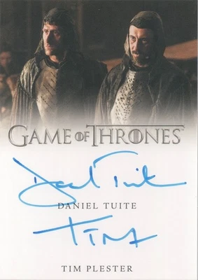 Game of Thrones Complete, Daniel Tuite / Tim Plester Dual Autograph Card - Image 1 of 2