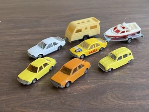 Jouet ancien Norev Mini Jet 1/64 lot de Renault 14 R14 R18 Fuego R4 4L - Imagen 1 de 9