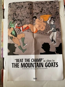The Mountain Goats Poster “Beat The Champ”Album Merge Records Boxing 2015 - Picture 1 of 1