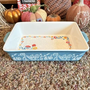 The Pioneer Woman Mazie Muster rechteckige Steinzeug Backform 10”x7” - Bild 1 von 4