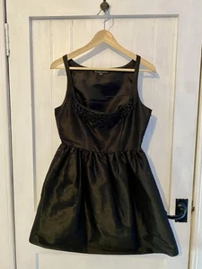 Kate Moss At Top Shop Silk Dress Size 12 Modern Day Neo Vintage Classic LBD - Picture 1 of 6