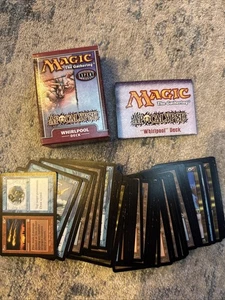 MTG Apocalypse WHIRLPOOL Theme Deck--Factory Sealed--Plus BCW Deck Guards - Picture 1 of 10