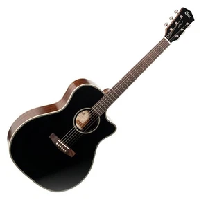 Cort Essence GA4 Solid Top Electro-Acoustic Guitar, Black - Picture 1 of 7