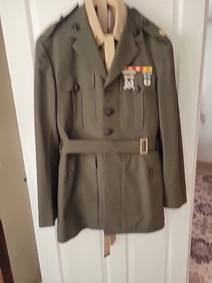 Uniforme "A" de colección del Servicio del Cuerpo de Marines del USMC - Nombrado Rifle Expert R Depass Foto 1 de 4