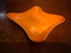 Cenicero de cerámica MCM California 7001 naranja vintage hecho en EE. UU. - Imagen 1 de 4
