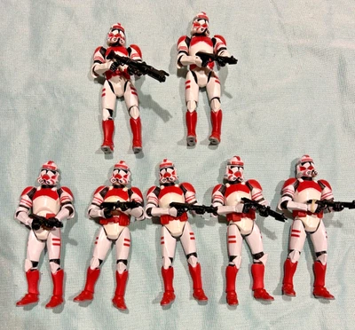 Hasbro Star Wars Shock Troopers lote de 7 sueltos 2004 2005 Foto 1 de 4