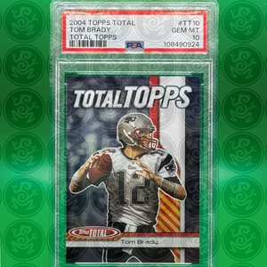 2004 Topps Total Tom Brady #TT10 PSA 10 GEM MT New England Patriots - Picture 1 of 2