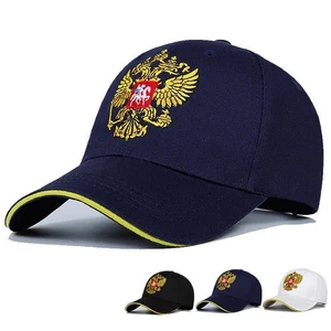 Berretti da baseball Russia badge Russia ricamo golf berretti cotone cappelli snapback uomo - Foto 1 di 15