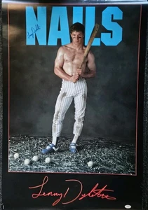 Lenny Dykstra Vintage 1986 Signed JSA #F66609 23x35" Full Size NY Mets "NAILS" - Picture 1 of 15